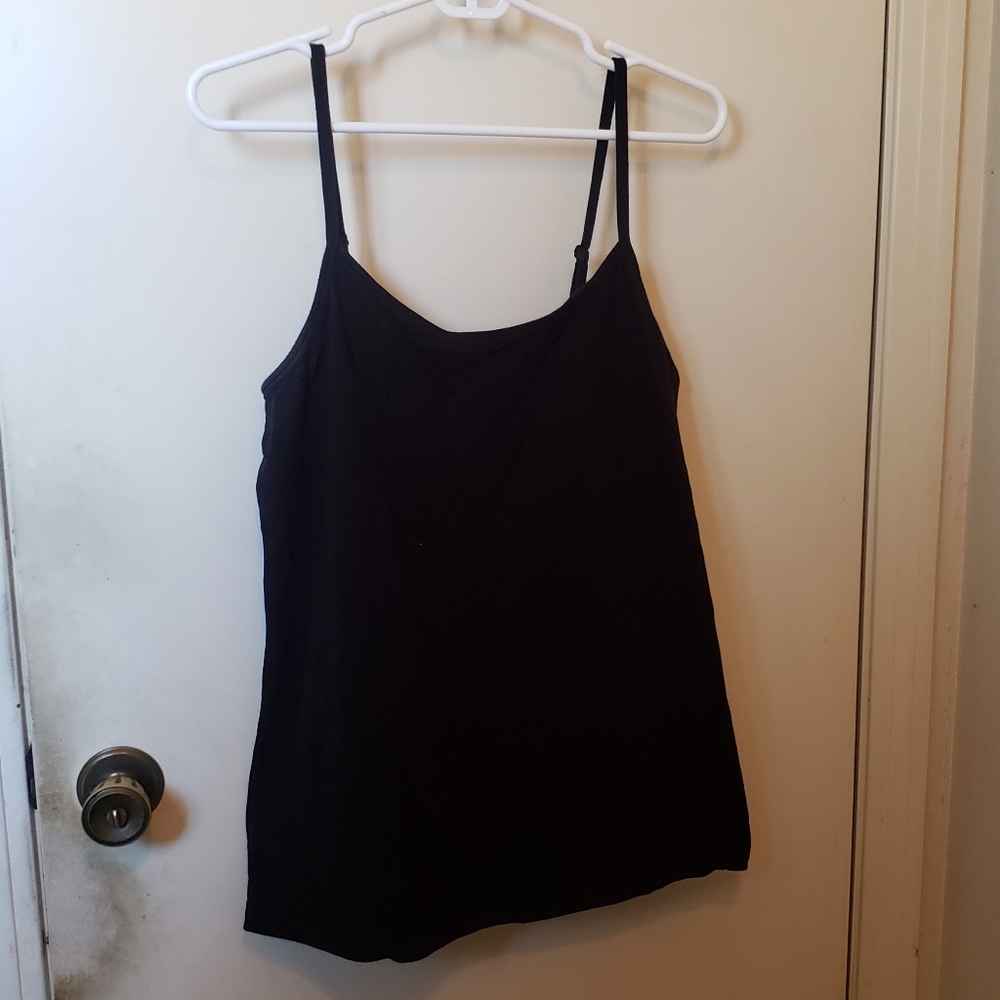 Black Plus-Size Cami Tank Top